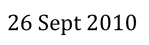 26 Sept 10